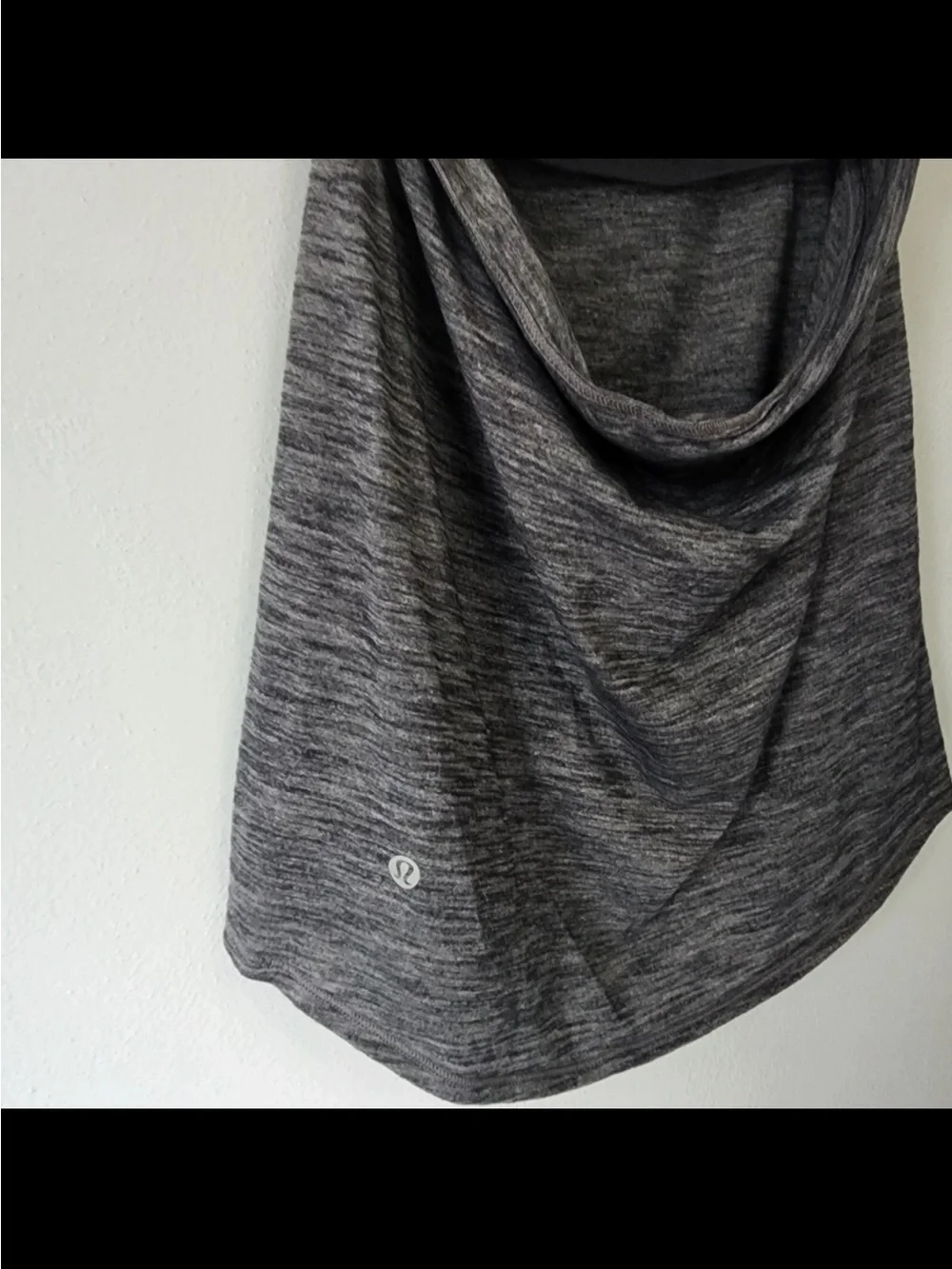 Lululemon lighten up strappy bra activewear heathered gray tank top size S